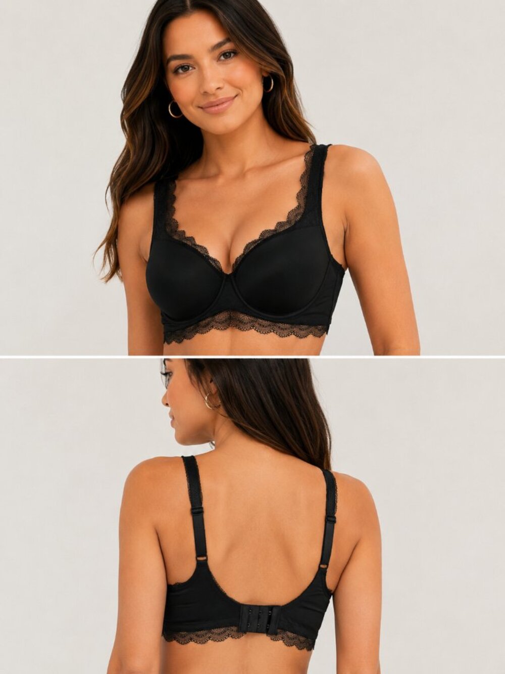 🖤 Leonisa Black Lace Underwire Bra – Size 40B 🖤